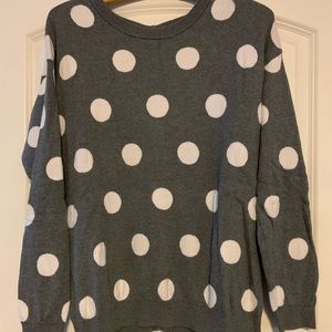 Polka dot, button back sweater